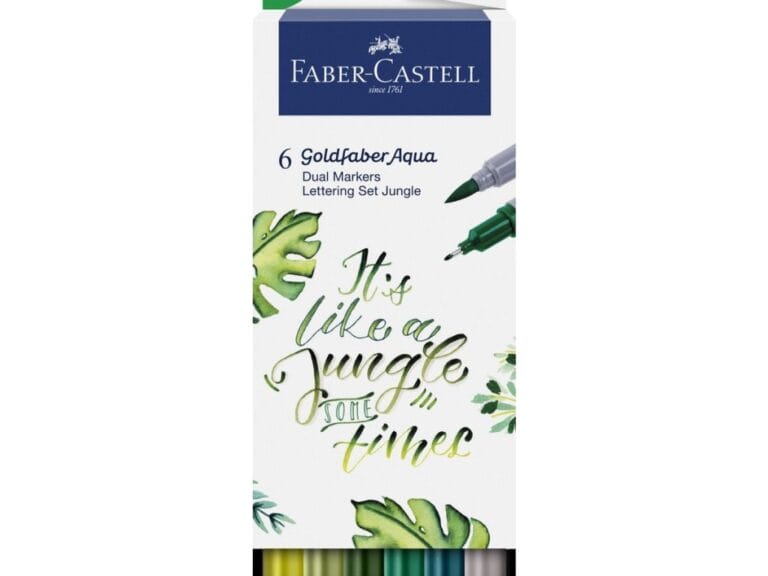 Faber Castell FC-164517 Duo Aquarelmarker Goldfaber Jungle 6 Stuks