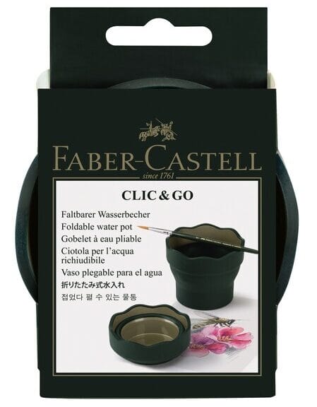 Faber Castell FC-181520 Watercup Clic & Go Donkergroen