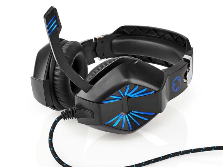 Nedis GHST250BK Gaming Headset Over-ear Stereo Usb Type-a / 2x 3.5 Mm Opvouwbare Microfoon 2.20 M Led