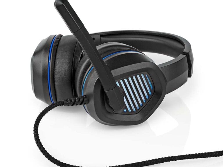 Nedis GHST410BK Gaming Headset Over-ear Surround Usb Type-a Inklapbare Microfoon 2.10 M Led