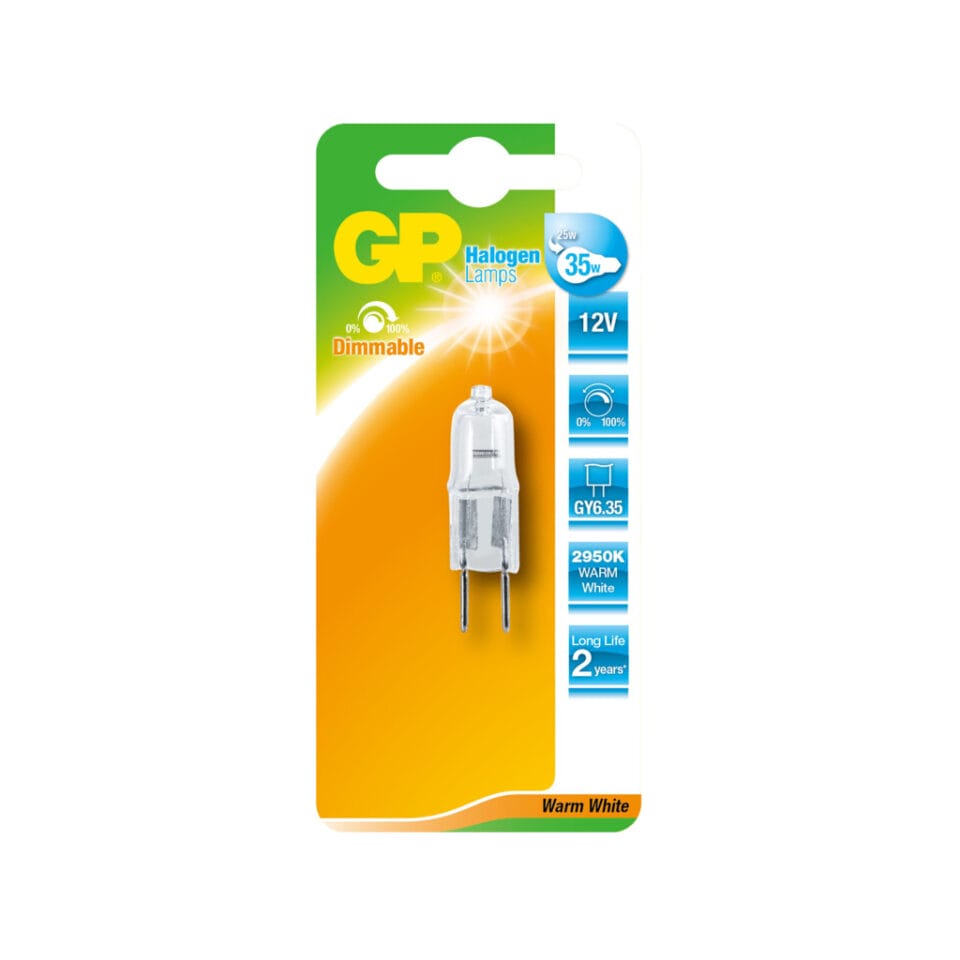 Gp GP-056485-HL Halogeenlamp Capsule Laag Voltage Energiebesparend Gy6.35 28 W