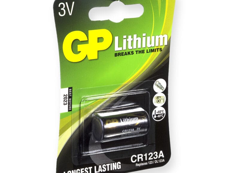 GP CR123A Fotobatterij Lithium DL123A 3V