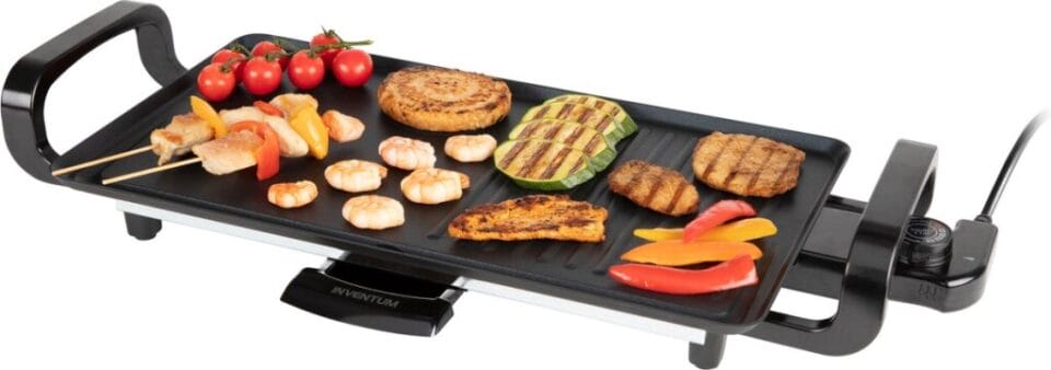 Inventum GP450B Grillplaat 45x25 cm Zwart