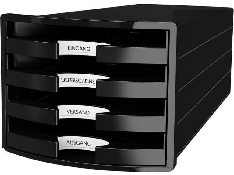 HAN HA-1013-13 Ladenkast Impuls Met 4 Open Laden Zwart