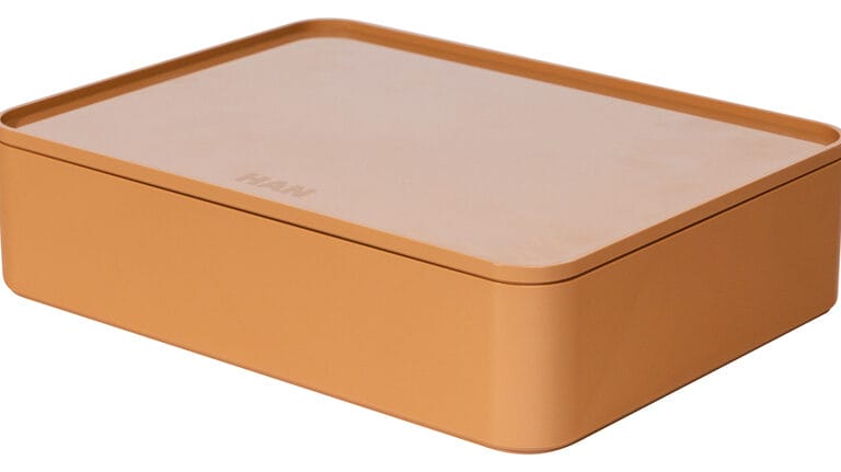 HAN HA-1110-83 Smart-organiser Allison Box Met Binnenschaal En Deksel Caramel Bruin