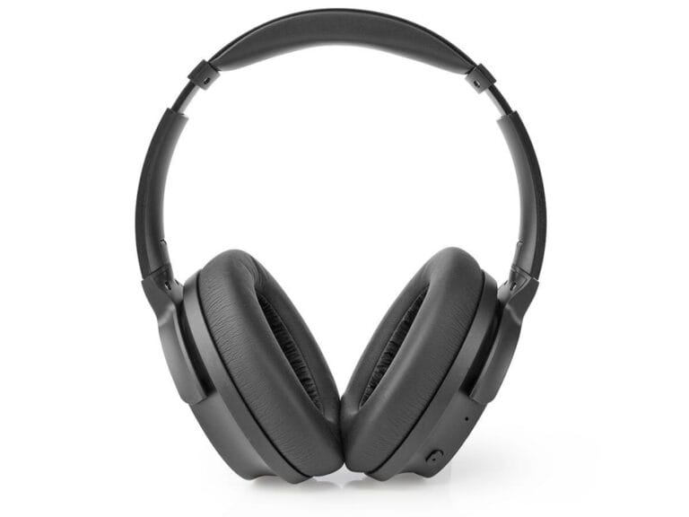 Nedis HPBT3261BK Over-ear Bluetooth-hoofdtelefoon 24 Uur Afspeeltijd 25 Db Noise Cancelling Snel Opladen Zwart