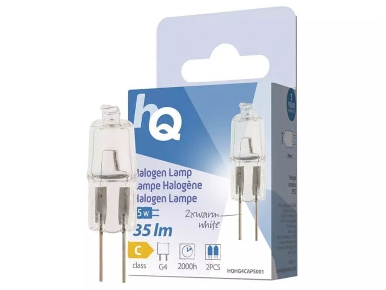 HQ Halogeenlamp G4 5W 35LM Warm Wit 2 Stuks