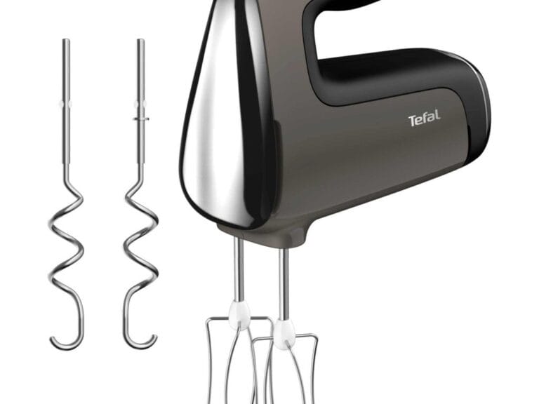 Tefal HT650E Powermix Silence Handmixer 600W Zwart/Zilver