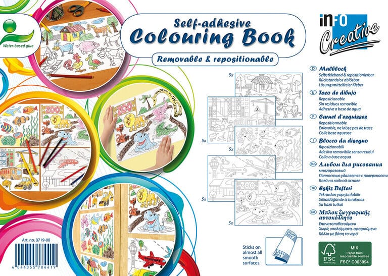 Info Notes IN-8719-08 Kleurboek 300mm X 200mm Colouring Book