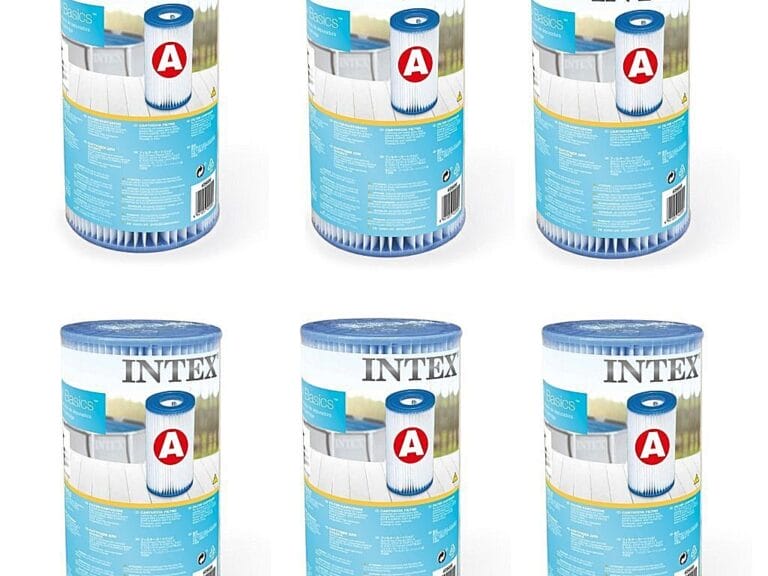 Intex 29000 Filter Cartridge Type A 6 Stuks voor Zwembad 244/305/366 cm