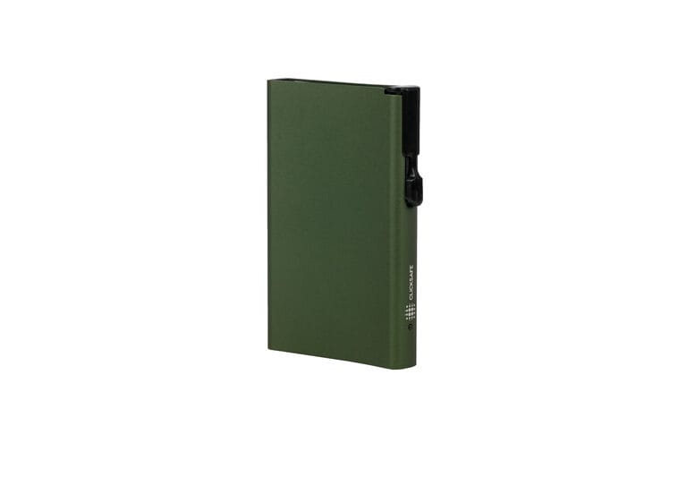 Juscha JU-954000 Pasjeshouder Clicksafe RFID Aluminium Groen Voor 8 Pasjes