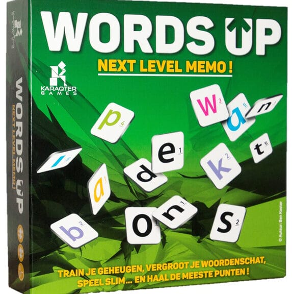 Kangaro KG-012019 Words Up Next Level Memo! Woordspel Van Karaqtergames