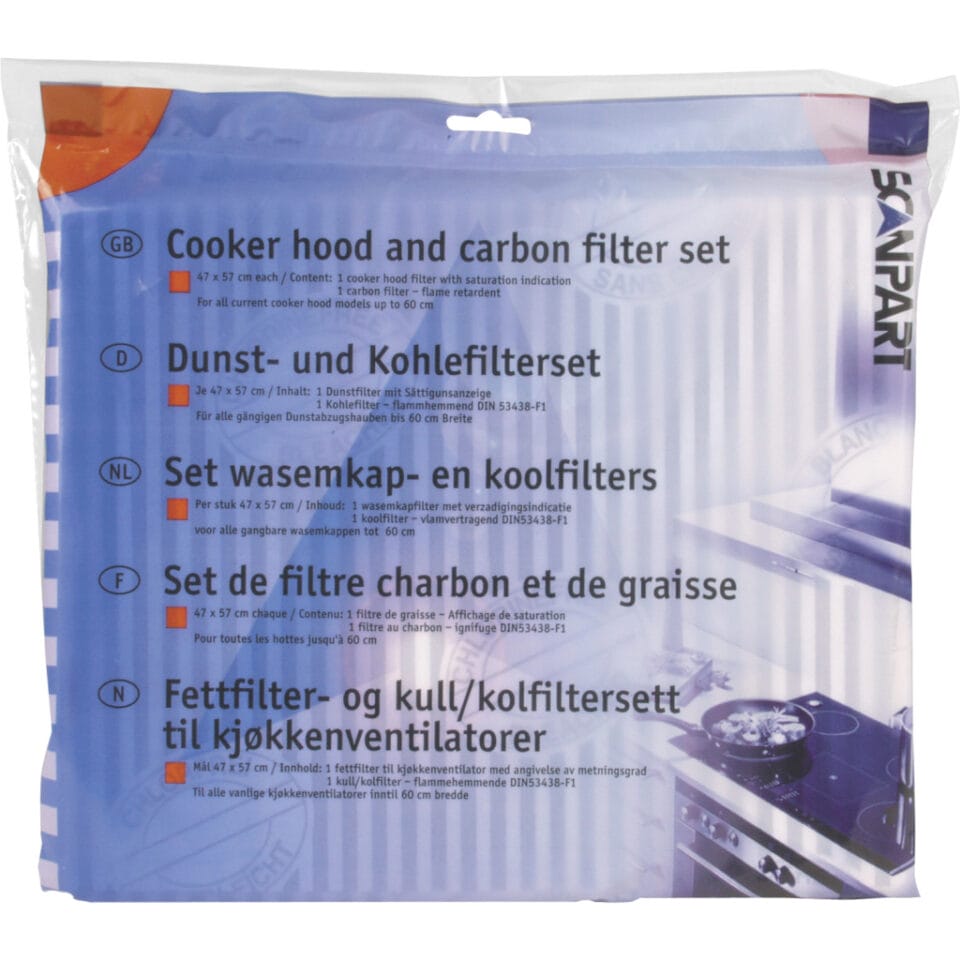 Scanpart 1530050015 L046 Universeel Koolstof en Vetfilter 47x57