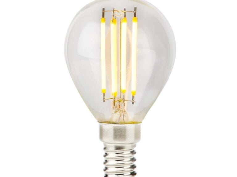 Nedis LBFE14G452 Led-filamentlamp E14 G45 4.5 W 470 Lm 2700 K Dimbaar Warm Wit 1 Stuks Doorzichtig