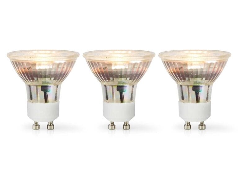 Nedis LBGU10P163P3 Led-lamp Gu10 Spot 4.5 W 345 Lm 2700 K Warm Wit Aantal Lampen In Verpakking: 3 Stuks