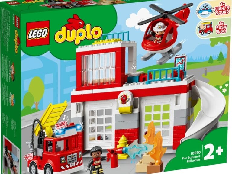Lego Duplo 10970 Brandweerkazerne en Helikoper + Licht en Geluid
