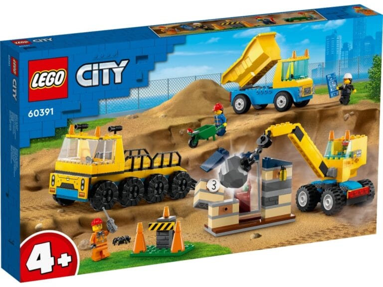 Lego City 60391 Kiepwagen Bouwtruck en Sloopkraan