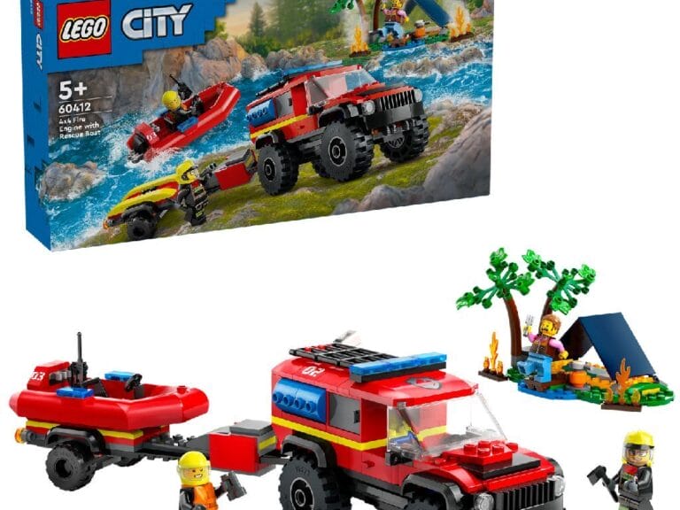 Lego City 60412 Brandweerauto met Reddingsboot