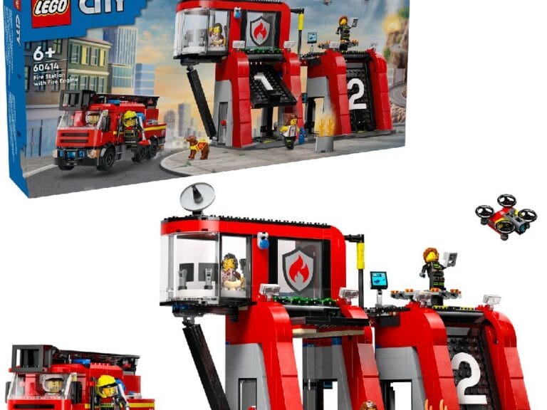 Lego City 60414 Brandweerkazerne en Brandweerauto