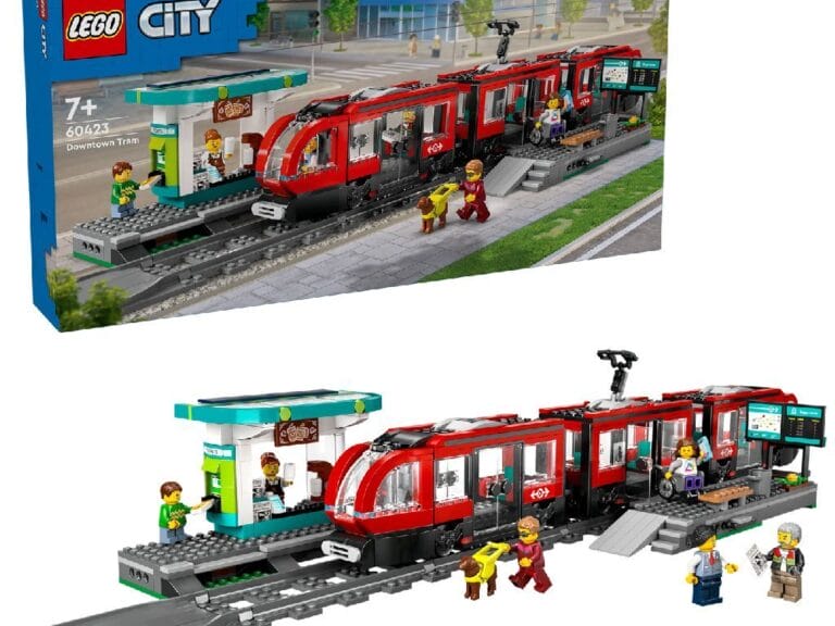 Lego City 60423 Treinen Stadstram en Station