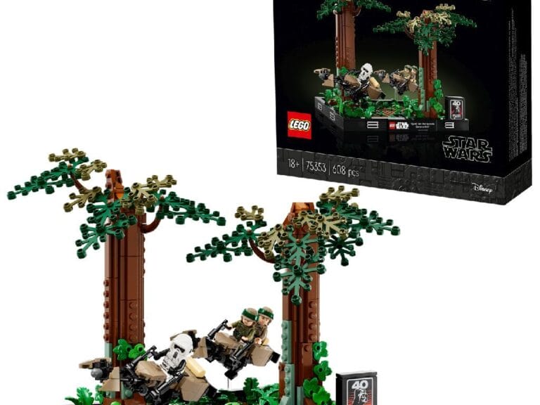 Lego Star Wars 75353 Endor Speeder Chase Diorama