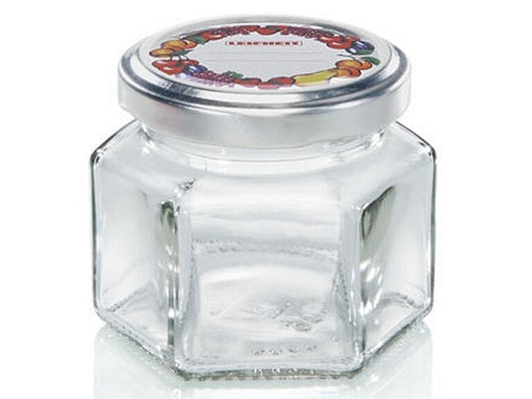 Leifheit 3209 Jampot Zeshoekig 106 ml Glas/Zilver