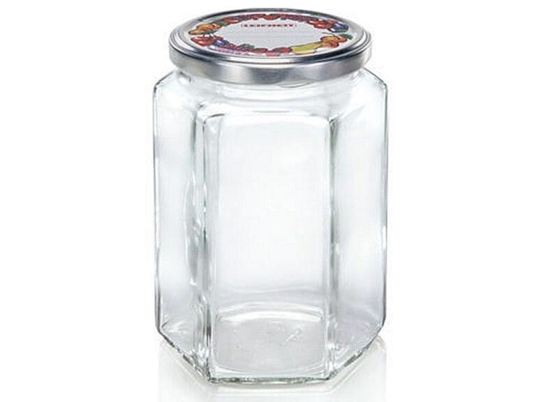 Leifheit 3211 Jampot Zeshoekig 770 ml Glas/Zilver