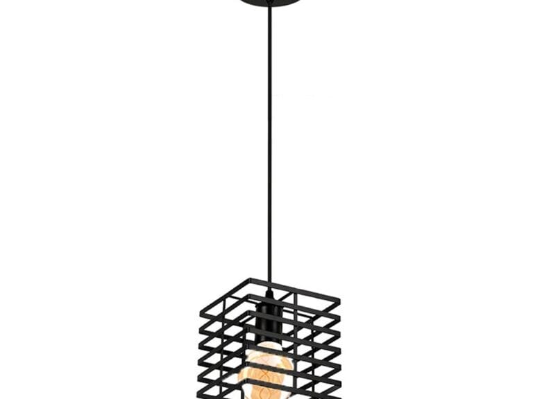 Homestyle Pro MK015-B Industriële Hanglamp 15x18 cm Zwart/Metaal