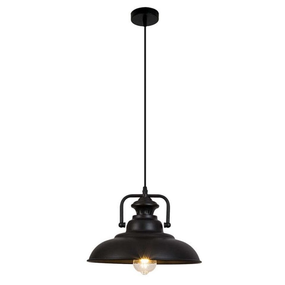 Homestyle Pro MK103-BB Industriële Hanglamp 38x21 cm Zwart/Metaal