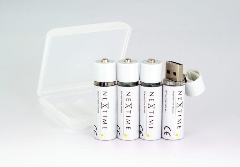 NeXtime NE-AABAT003 Oplaadbare AA USB-Batterij Blister A 4 Stuks