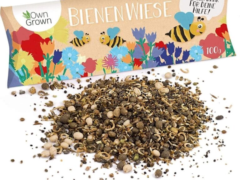 OwnGrown Bijenweide bloemenmix 100G premium bijenzaden voor kleurrijke hommel- en bijenweiden bijenvriendelijke bloemzadenmix bloemenweidezaden - eenjarig en meerjarig