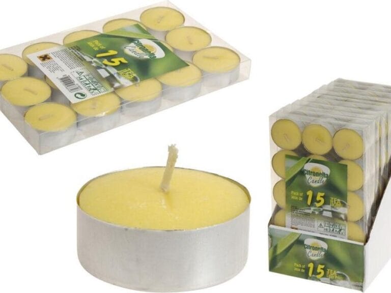 Adventure Goods Aromatische Citronellakaarsen 15Stuks