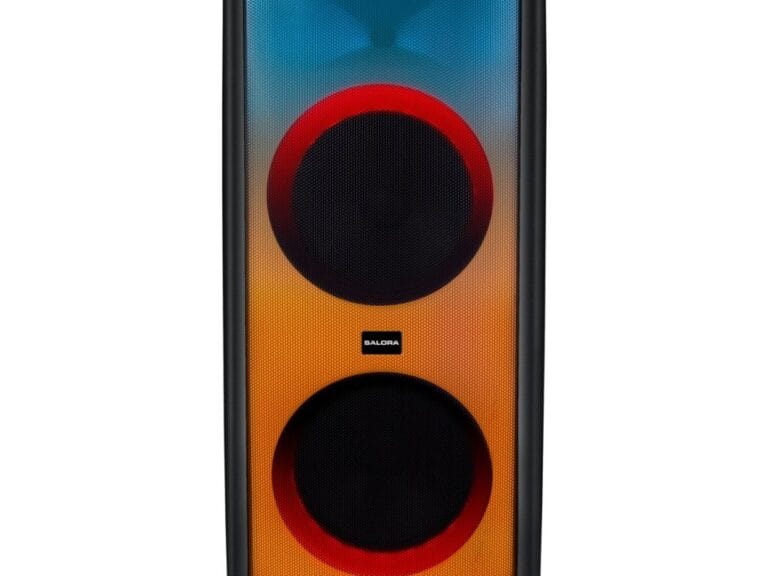 Salora Partyspeaker XL1 500W + LED-Verlichting Zwart