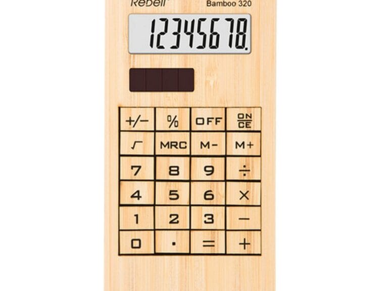 Rebell RE-BAMBOO320WB Calculator Bamboe