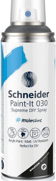 Schneider S-ML03050003 Supreme DIY Spray Paint-it 030 Donker Grijs 200ml