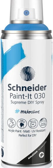 Schneider S-ML03050031 Supreme DIY Spray Paint-it 030 Staal Blauw 200ml