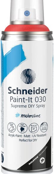 Schneider S-ML03050124 Supreme DIY Spray Paint-it 030 Rood 200ml