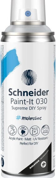 Schneider S-ML03050490 Supreme DIY Spray Paint-it 030 Blanke Lak Mat 200ml
