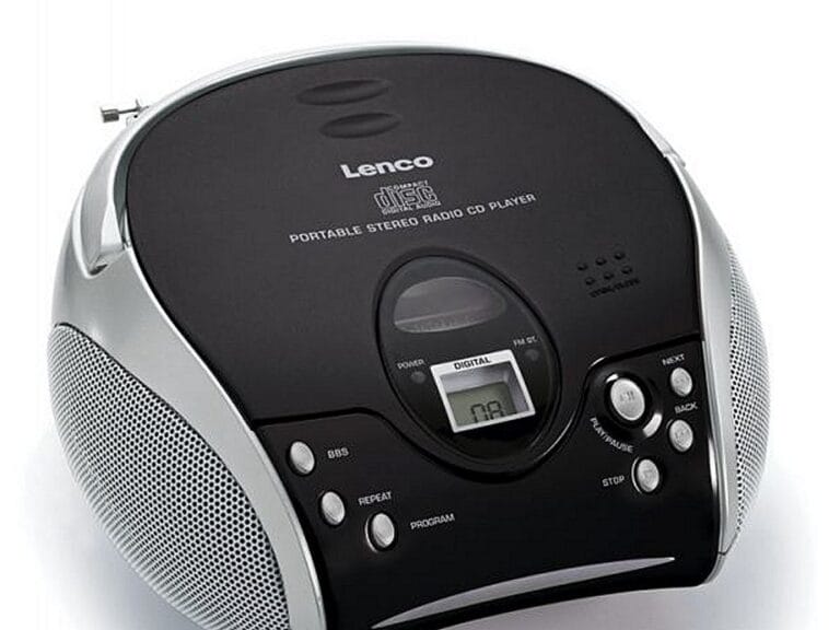 Lenco SCD24 Draagbare Radio CD-Speler Zwart/Zilver