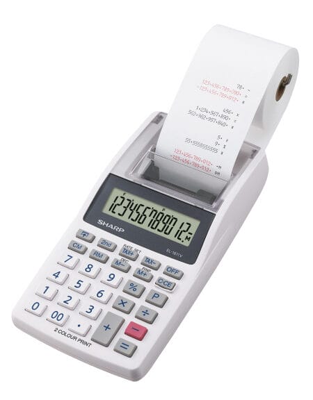 Citizen SH-EL1611V Calculator Sharp EL1611V Grijs Print