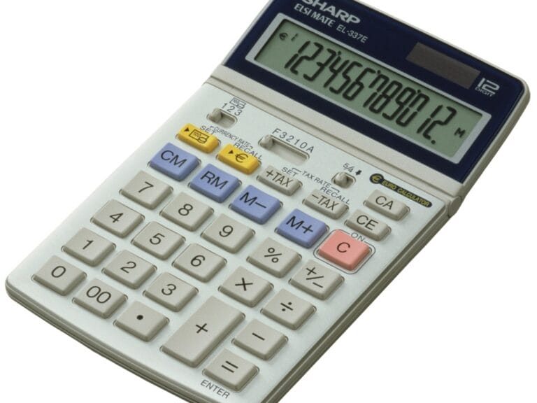 Citizen SH-EL337C Calculator Sharp EL337C Zilver Desk 12 Digit