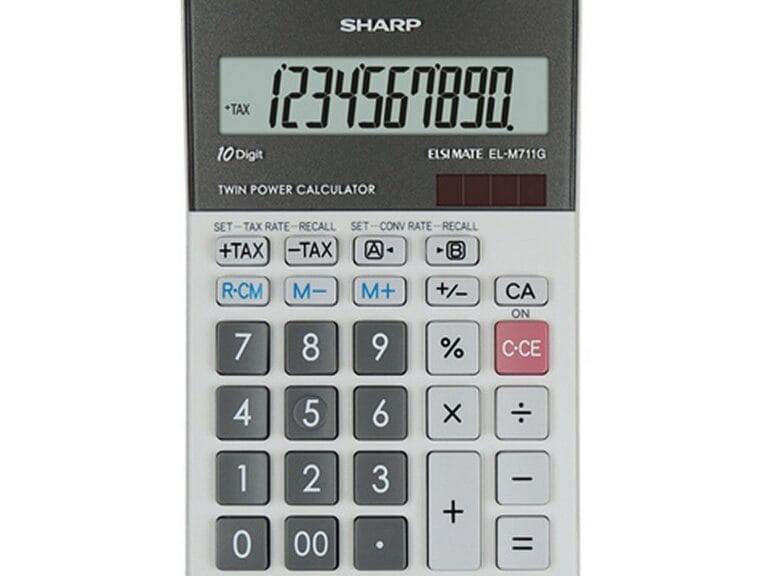 Citizen SH-ELM711GGY Sharp Calculator Grijs