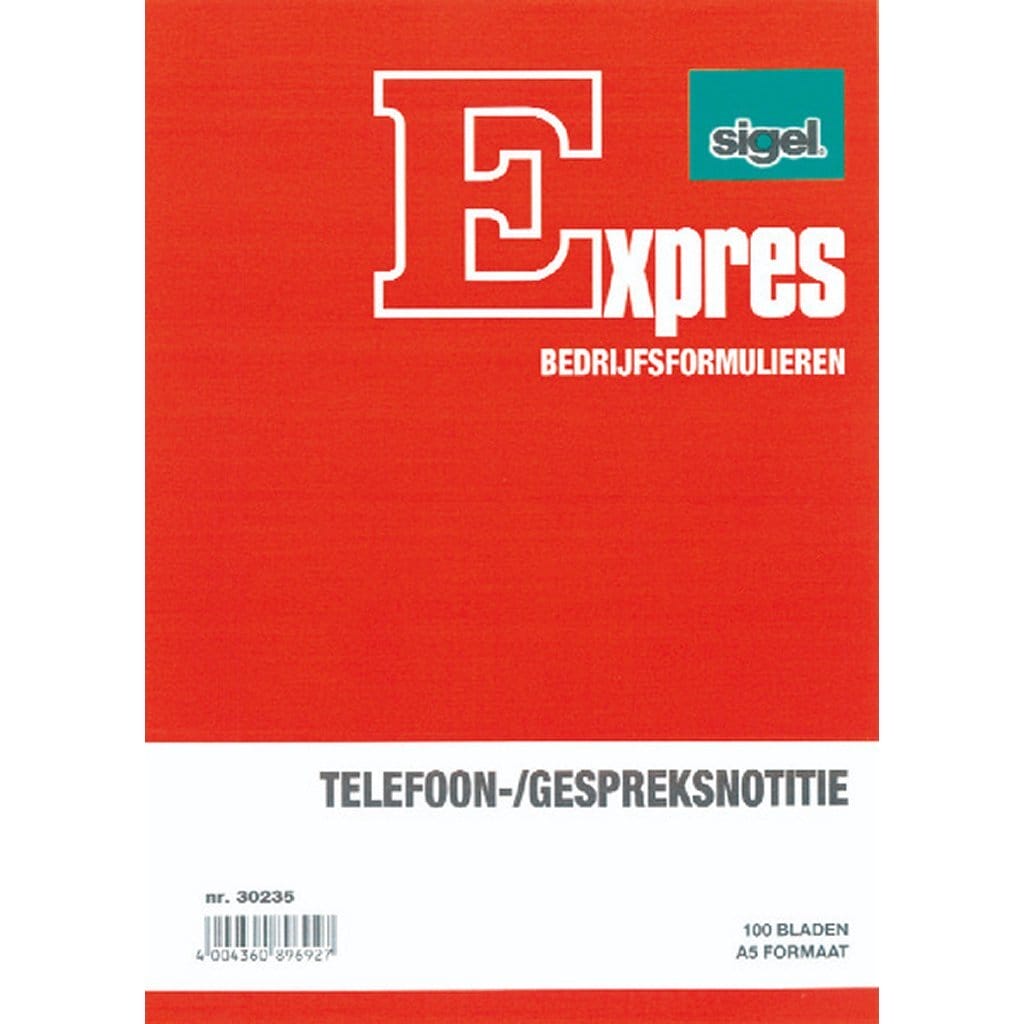 Sigel Expres Telefoongespreksnotitieblok A5 5 Stuks