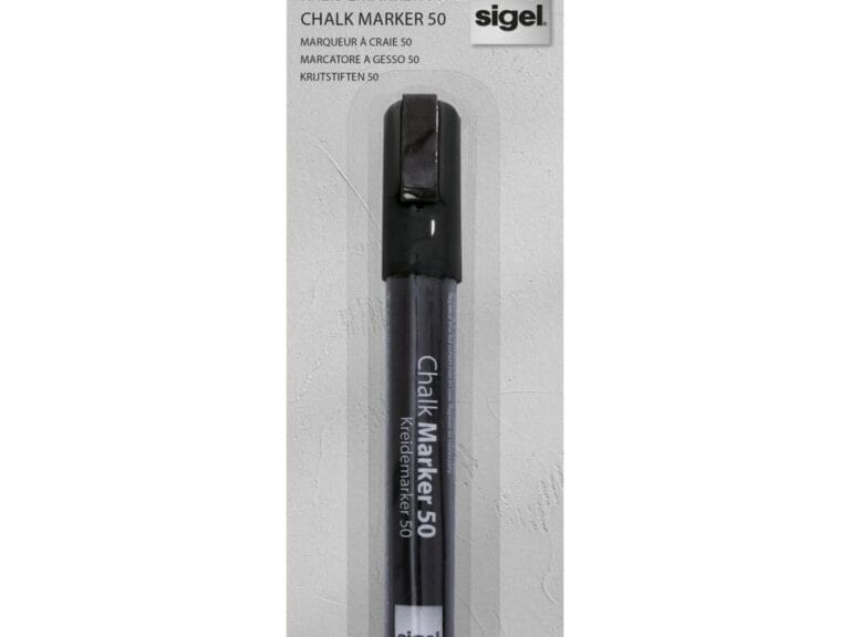 Sigel SI-BA180 Krijtstift Wigpunt 1-5 mm Zwart