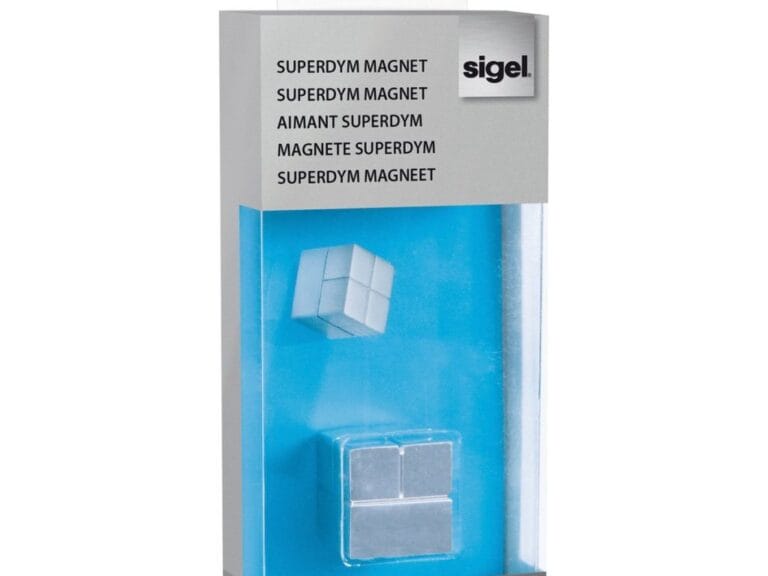 Sigel SI-BA196 Magneet voor Glasbord 2x2x2 cm Zilver