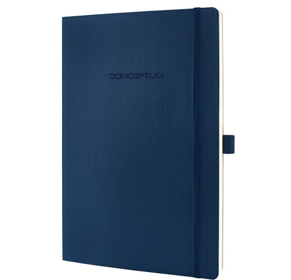 Sigel SI-CO316 Notitieboek Conceptum Pure Softcover A4 Blauw Geruit