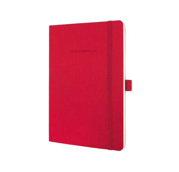 Sigel SI-CO325 Notitieboek Conceptum Pure Softcover A5 Rood Gelinieerd