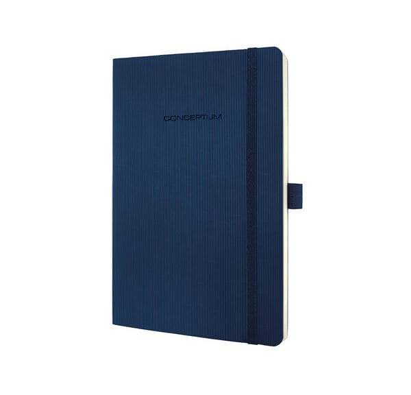 Sigel SI-CO326 Notitieboek Conceptum Pure Softcover A5 Blauw Geruit