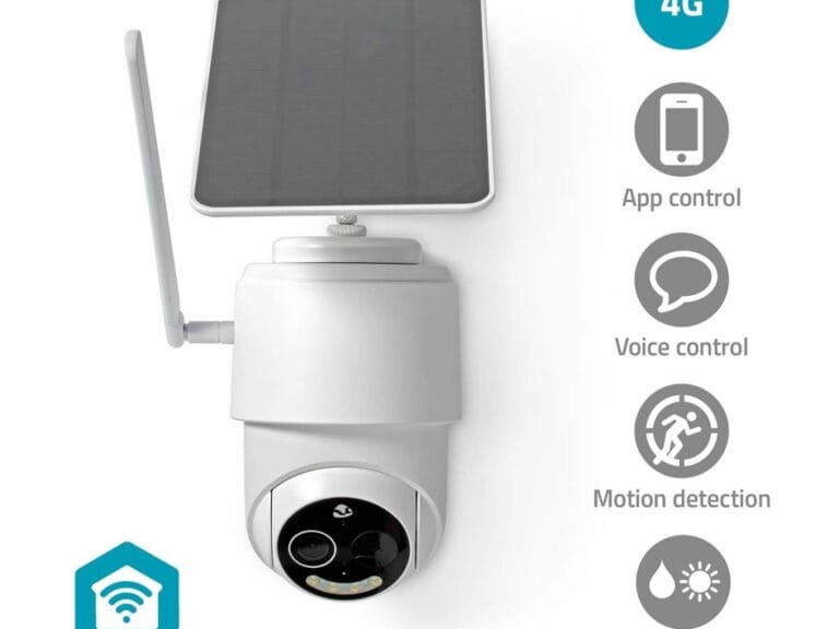 Nedis SIMCBO50WT Smartlife Camera Voor Buiten 4g Full Hd 1080p Kiep En Kantel Ip65 Cloud Opslag (optioneel) / Microsd (niet Inbegrepen) 5 V Dc Met Bewegingssensor Nachtzicht Wit
