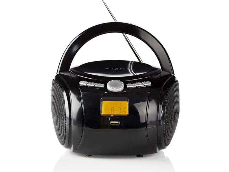 Nedis SPBB100BK Boombox 9 W Bluetooth® Cd-speler / Fm-radio / Usb / Aux Zwart